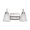 Nuvo Lighting 15W LED 2-Light Vanity, 3K, Brushed Nickel with Alabaster Glass 62/1568 - alternate 2